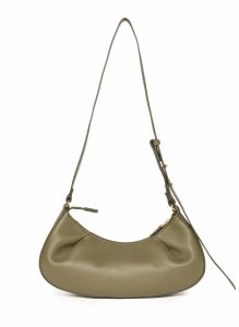 Elleme Dimple Moon Leather Olive Green Green Dimple Women