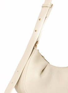 Elleme Dimple Moon Pebbled Leather Sesame Dimple Women White - Image 4