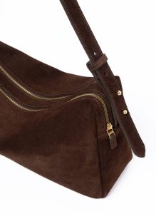 Elleme Trousse Large Suede Brownie Brownie Women Trousse - Image 3