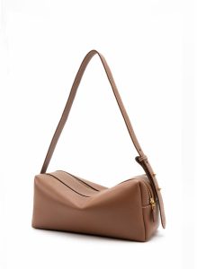 Elleme Trousse Pebbled Leather Cognac/White Stitching Cognac Trousse Women - Image 2