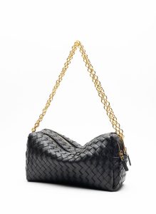 Elleme Trousse Women Trousse Chain Woven Leather Black Black - Image 2