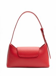 Envelope Pebbled Leather Red Red Elleme Women Envelope - Image 3