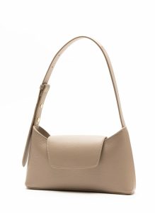 Envelope Pebbled Leather Taupe Envelope Taupe Women Elleme - Image 2