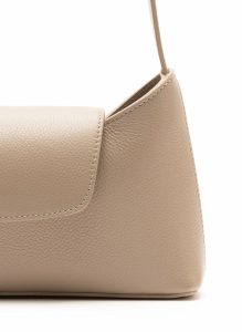 Envelope Pebbled Leather Taupe Envelope Taupe Women Elleme - Image 4