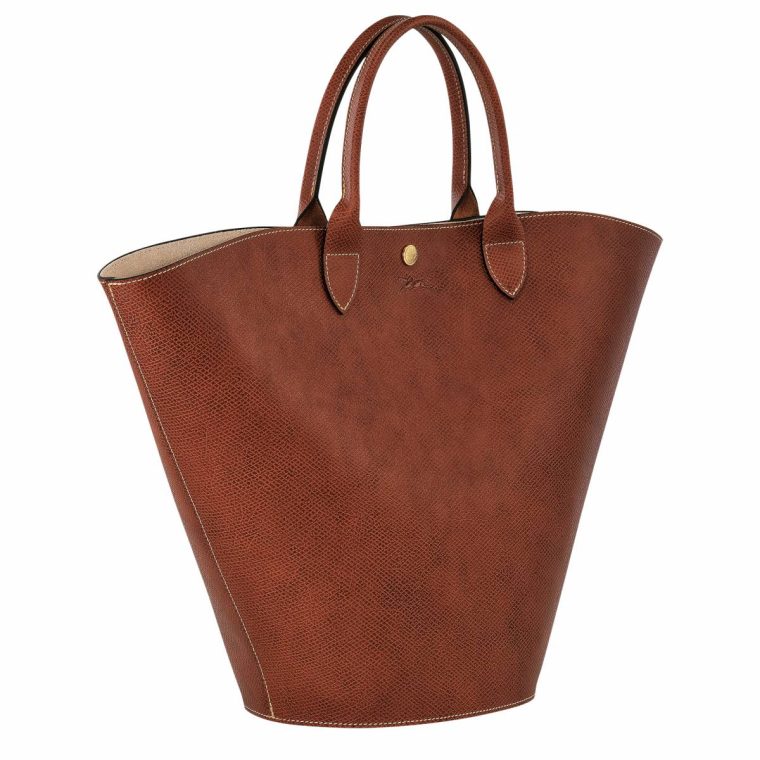 Épure Xl Tote Bag Brown - Leather Women Longchamp Brown Leather Bags - Image 3