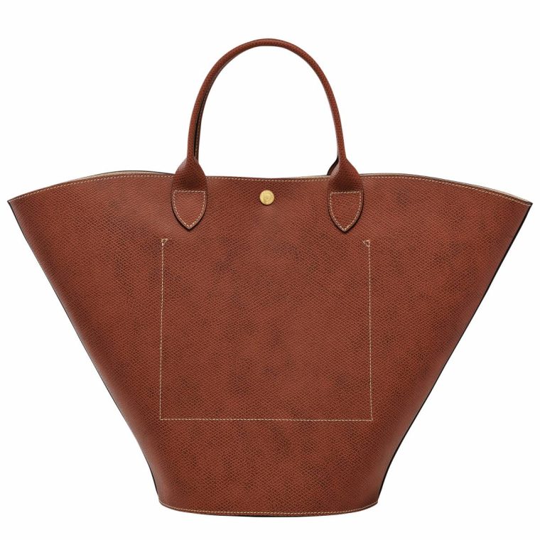 Épure Xl Tote Bag Brown - Leather Women Longchamp Brown Leather Bags - Image 4
