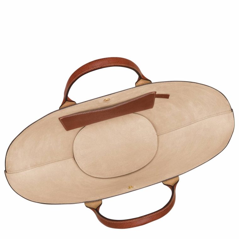 Épure Xl Tote Bag Brown - Leather Women Longchamp Brown Leather Bags - Image 5