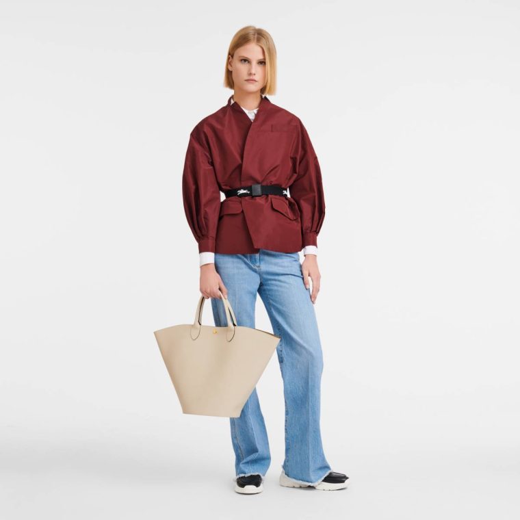 Épure Xl Tote Bag Paper - Leather Women Longchamp Leather Bags Paper - Image 2