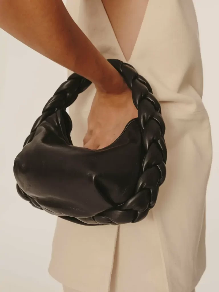 Espiga Mini - Plaited Padded-Detail Crossbody Bag Crossbody Bags Black Women Hereu - Image 4