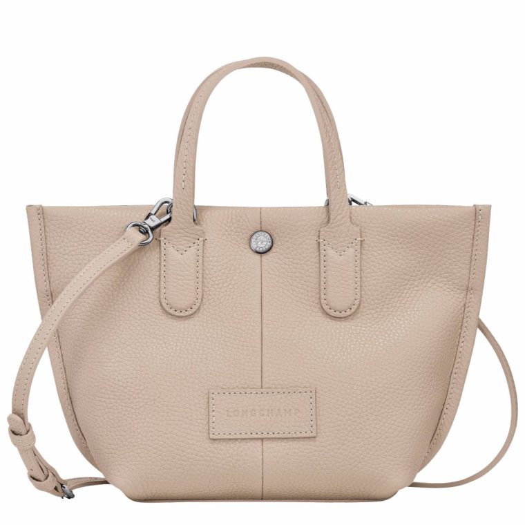Essential Xs Handbag Clay - Leather Clay Leather Bags Longchamp Women