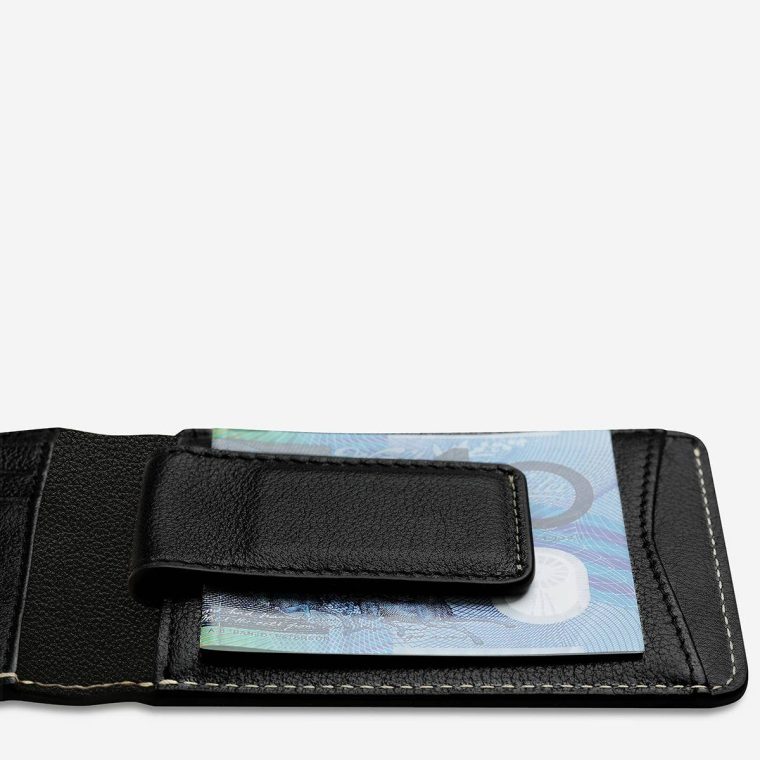 Ethan Wallet - Black Men Status Anxiety Bi-Fold Black - Image 4