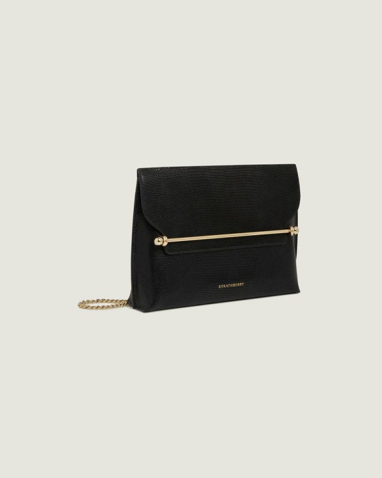 Evening Bags Strathberry Stylist Women Lizard-Embossed Leather Black - Image 2