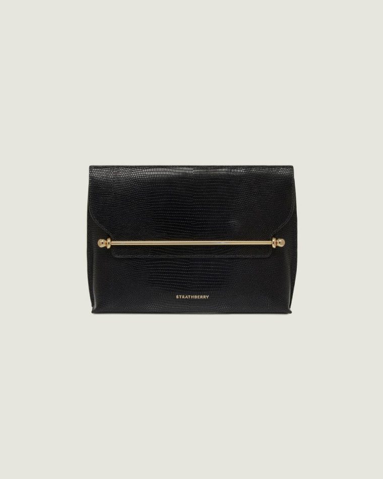 Evening Bags Strathberry Stylist Women Lizard-Embossed Leather Black - Image 3