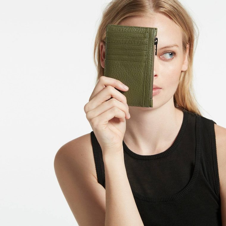 Extra Small Women Khaki Avoiding Things Wallet - Khaki Status Anxiety - Image 4