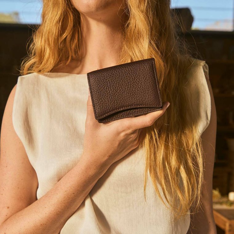 Extra Small Women Status Anxiety Cocoa Lumen Wallet - Cocoa - Image 4