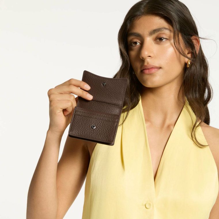 Extra Small Women Status Anxiety Cocoa Lumen Wallet - Cocoa - Image 5