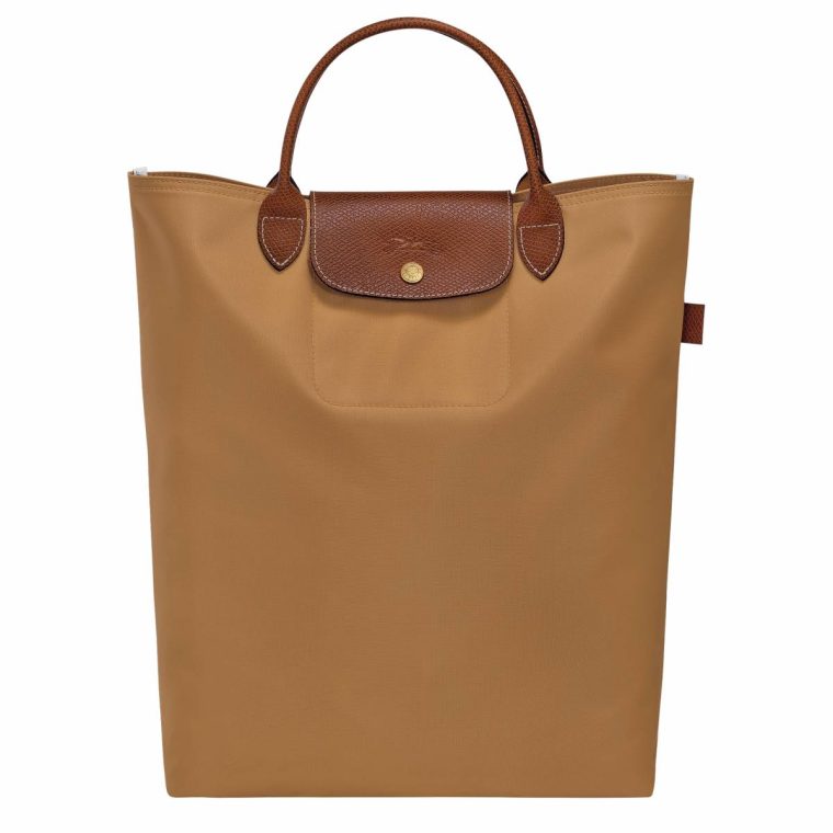 Fawn Le Pliage Original M Tote Bag Fawn - Canvas Women Longchamp Handbags