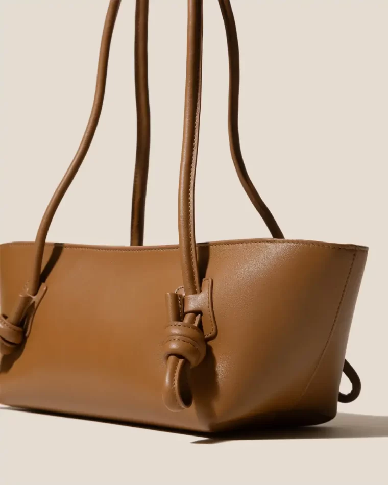 Fleca - Baguette Shoulder Bag Women Tan Shoulder Bags Hereu - Image 2