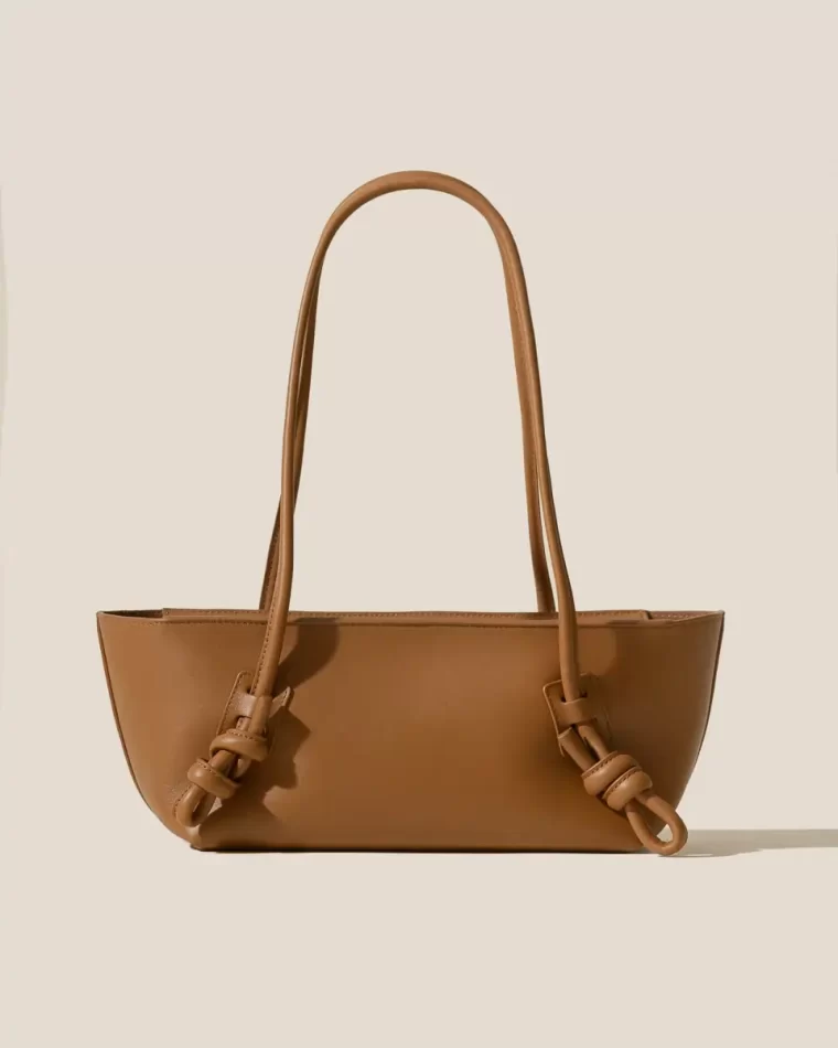 Fleca - Baguette Shoulder Bag Women Tan Shoulder Bags Hereu