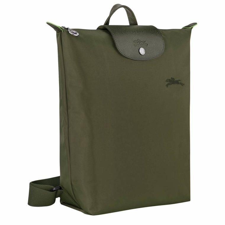 Forest Le Pliage Green M Backpack Forest - Canvas Women Longchamp Backpacks - Image 3