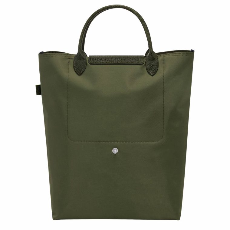Forest Le Pliage Green M Tote Bag Forest - Canvas Handbags Women Longchamp - Image 4