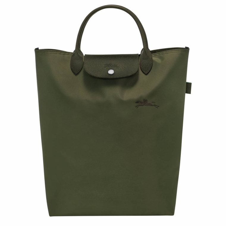 Forest Le Pliage Green M Tote Bag Forest - Canvas Handbags Women Longchamp