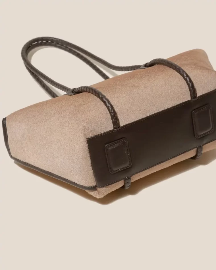 Forna Calf Hair - Leather Framed Shoulder Bag Hereu Shoulder Bags Beige Dark Brown Women - Image 4