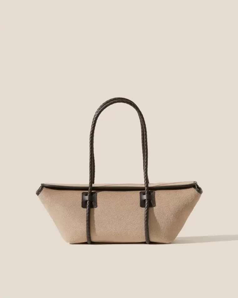 Forna Calf Hair - Leather Framed Shoulder Bag Hereu Shoulder Bags Beige Dark Brown Women