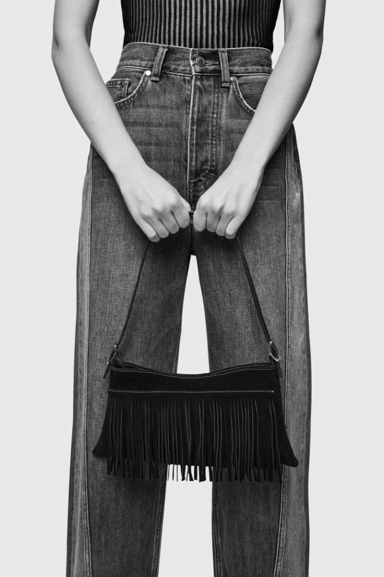 Fringe Baguette Rebecca Minkoff Fringe Baguette Women Cannella-Black - Image 4