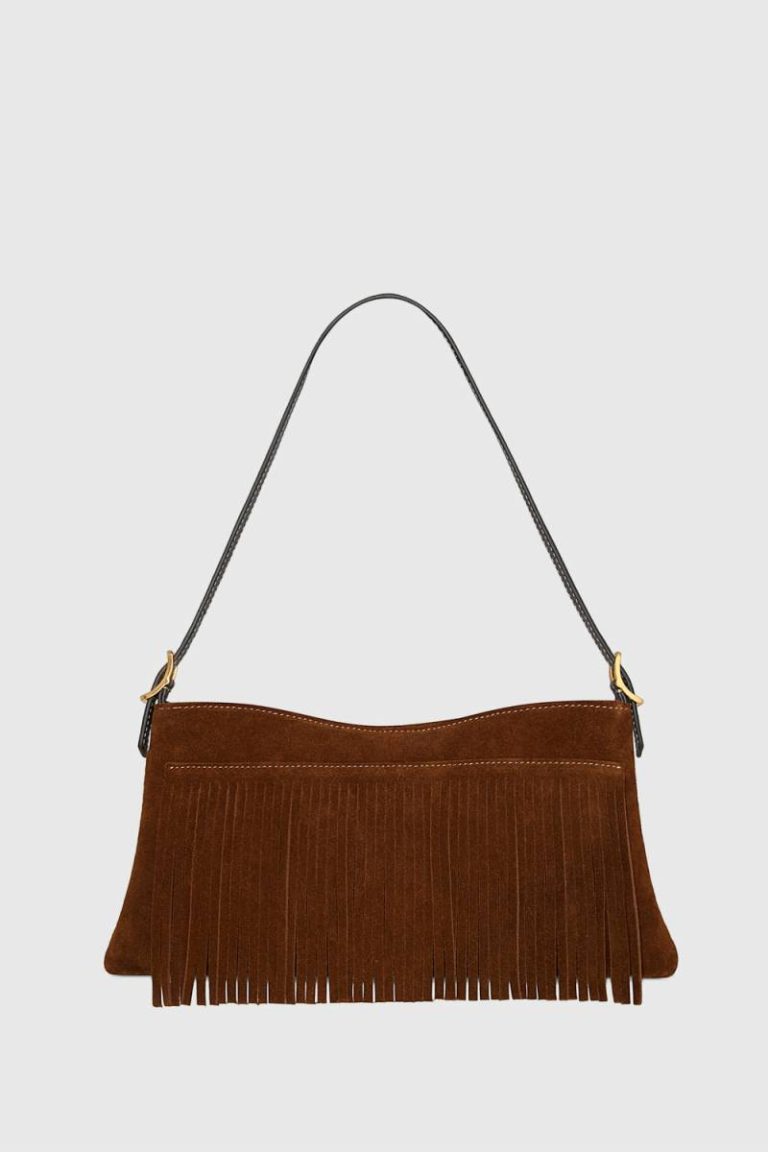 Fringe Baguette Rebecca Minkoff Fringe Baguette Women Cannella-Black