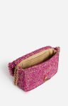 Fuchsia Women Small Raffia Moon Bag In Raffia Shoulder Bags Vanessa Bruno - Image 2