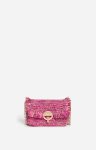 Fuchsia Women Small Raffia Moon Bag In Raffia Shoulder Bags Vanessa Bruno