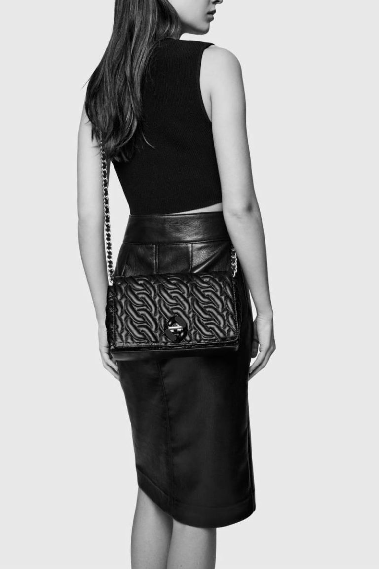 G Chain Quilt Crossbody Rebecca Minkoff Oyster Women Crossbody Bag - Image 4