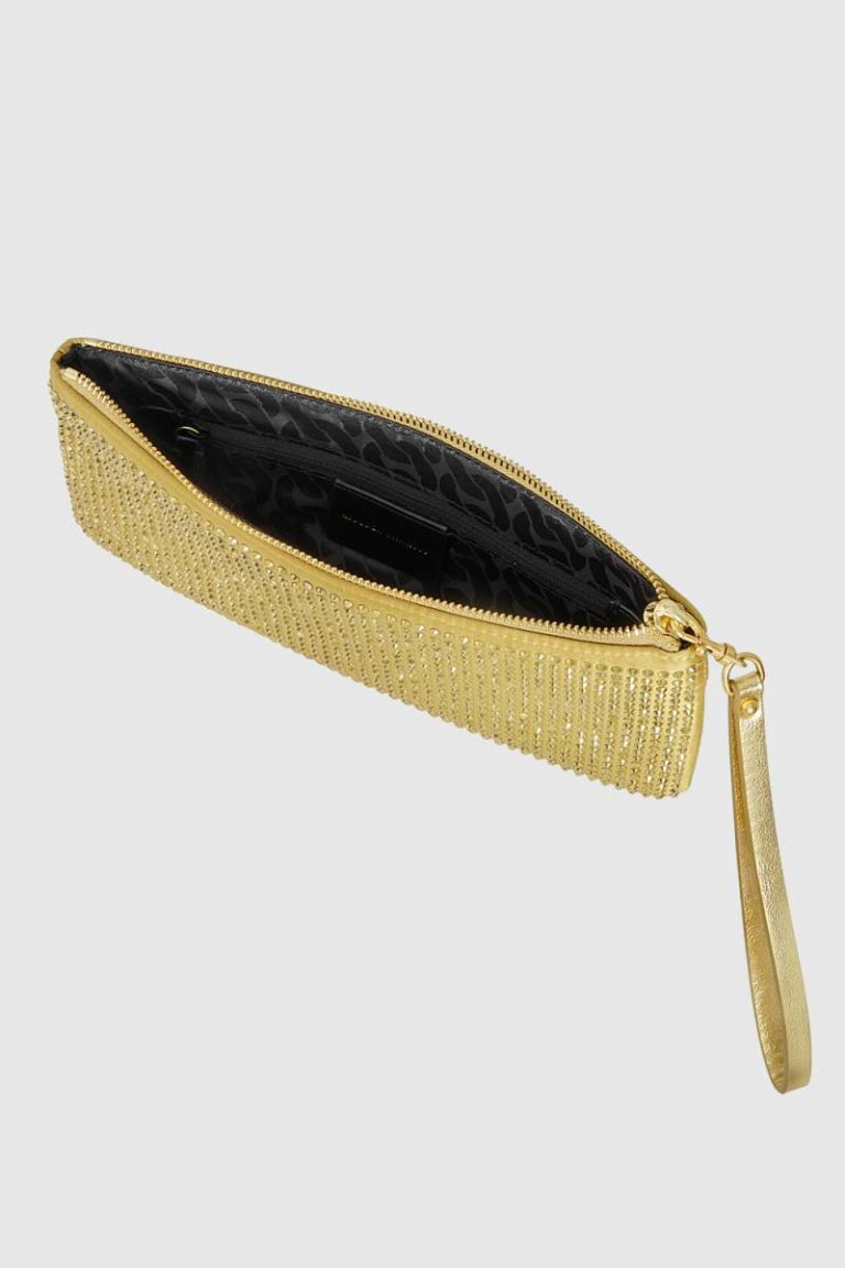 Gold Crystal Wristlet Wristlet Women Rebecca Minkoff - Image 3