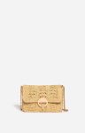 Gold Women Medium Raffia And Lurex Moon Bag In Raphia Shoulder Bags Vanessa Bruno