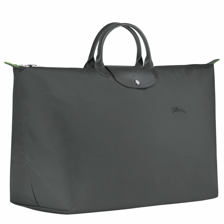 Graphite Women Travel Bags Longchamp Le Pliage Green Xl Travel Bag Graphite - Recycled Canvas - Image 2