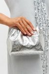 Gretel Metallic Mini Top Handle Oroton Silver Womne Crossbody - Image 3