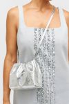 Gretel Metallic Mini Top Handle Oroton Silver Womne Crossbody - Image 4