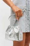 Gretel Metallic Mini Top Handle Oroton Silver Womne Crossbody - Image 5