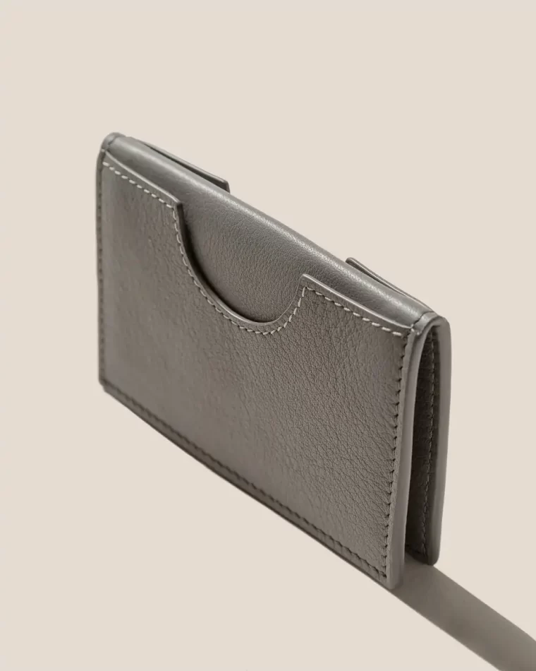Grey Hereu Small Leather Goods Rodona - Foldable Leather Card Holder Men - Image 4