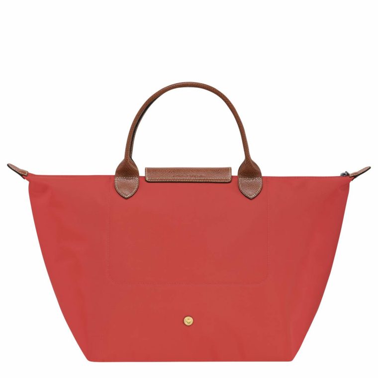 Handbags Longchamp Women Tomato Le Pliage Original M Handbag Tomato - Recycled Canvas - Image 2