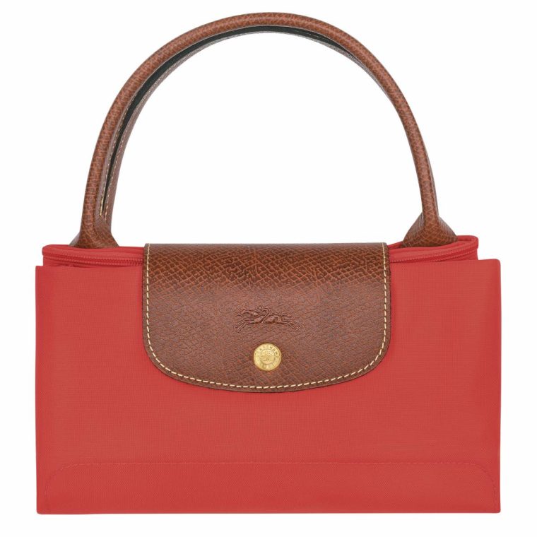 Handbags Longchamp Women Tomato Le Pliage Original M Handbag Tomato - Recycled Canvas - Image 5