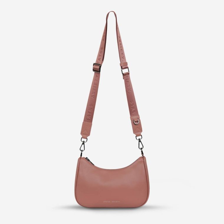 Handbags Status Anxiety Women Dusty Rose Look Both Ways Bag - Dusty Rose - Image 3