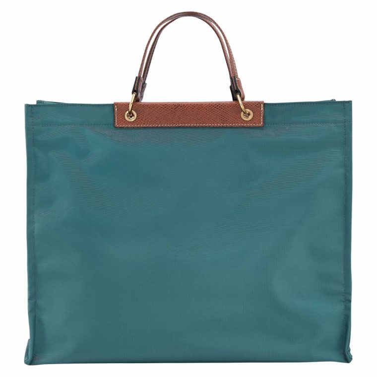 Handbags Women Cabas Longchamp L Tote Bag Cedar - Canvas Cedar - Image 4