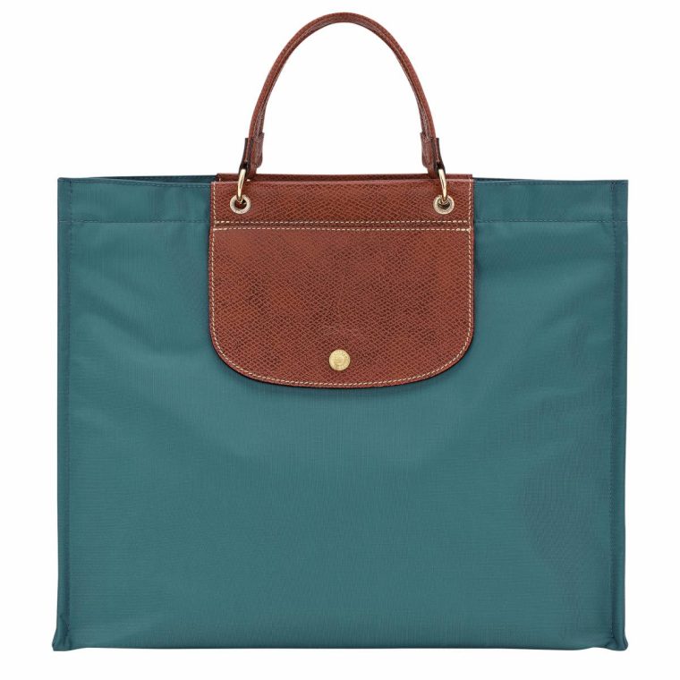Handbags Women Cabas Longchamp L Tote Bag Cedar - Canvas Cedar