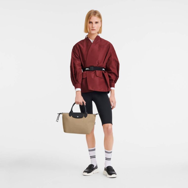 Handbags Women Longchamp Le Pliage Energy S Handbag Clay - Recycled Canvas Clay