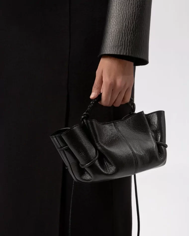 Hereu Black Arta Mini - Pleated Crossbody Bag Crossbody Bags Women - Image 2