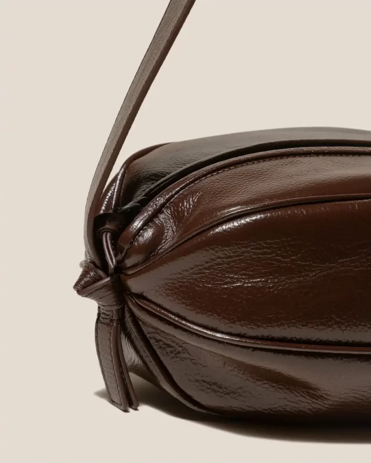 Hereu Crossbody Bags Boya L Distressed - Ball-Shaped Crossbody Bag Women Dark Brown - Image 3