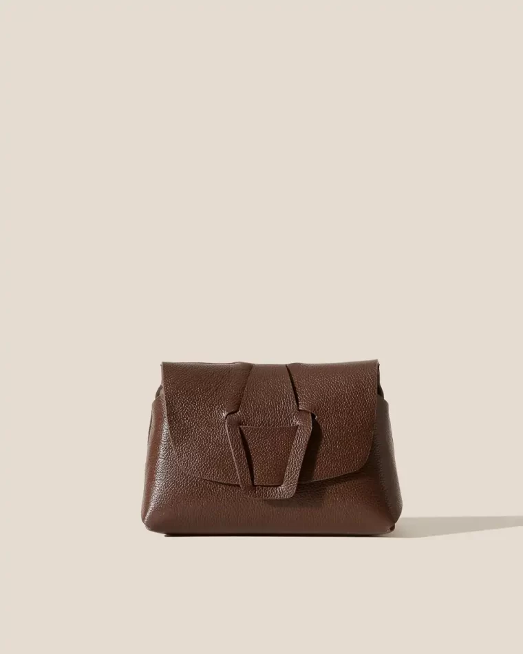 Hereu Mabra Grainy - Woven Detailed Crossbody Bag Women Crossbody Bags Chestnut