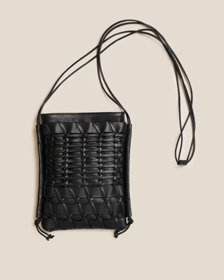 Hereu Trena - Flat Square Crossbody Bag Black Crossbody Bags Women - Image 2